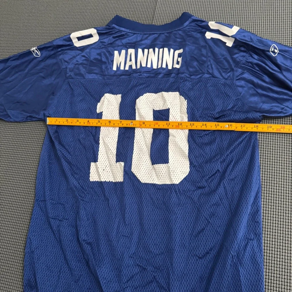 Reebok NFL New York Giants Eli Manning 10 Jersey Youth XL Blue Football